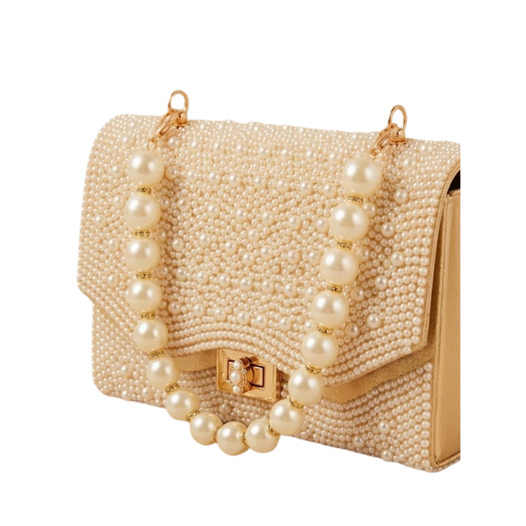 Pearl Studded Clutch